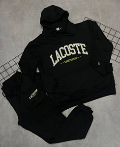 Conjunto Moletom Lacoste Preto - CM008