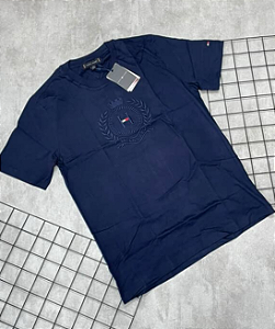 Camiseta Peruana Tommy Hilfiger Azul Escuro - CP100