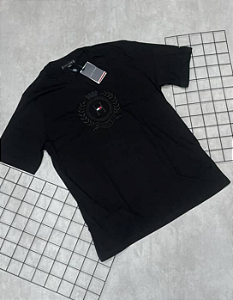 Camiseta Peruana Tommy Hilfiger Preta - CP097