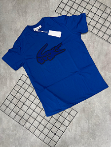 Camiseta Peruana Lacoste Azul Marinho - CP135