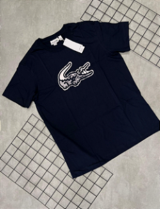 Camiseta Peruana Lacoste Azul Marinho - CP140