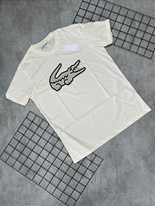 Camiseta Peruana Lacoste Off-White | Bege - CP132
