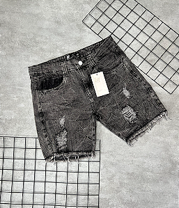 Bermuda Jogador Lipse Jeans Cinza - BJ008