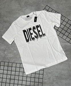 Camiseta Peruana Diesel Branco | Preto - CP173