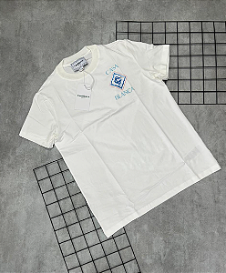 Camiseta Peruana Casa Blanca Branco | Azul - CP185