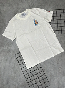 Camiseta Peruana Casa Blanca Branco | Azul - CP200
