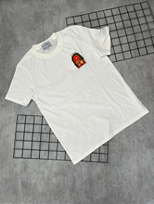 Camiseta Peruana Casa Blanca Branco | Laranja - CP205
