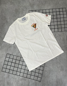 Camiseta Peruana Casa Blanca Branco | Laranja - CP207
