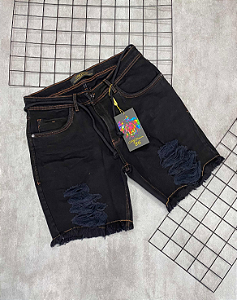Bermuda Jogador City Denim Escuro - BJ014