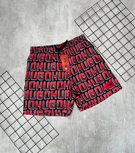 Bermuda Hugo Boss Estampada Letreiro - BG073