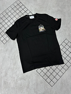 Camiseta Peruana Casa Blanca Preto | Marrom - CP214
