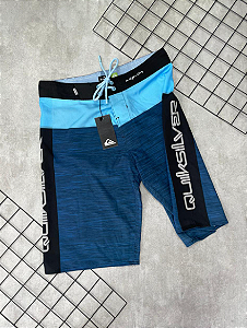Bermuda Elastano Quiksilver Preto | Azul - BQ003
