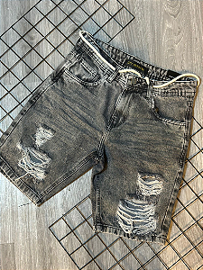 Bermuda Jogador City Denim Escuro - BJ002