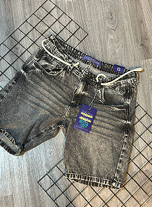 Bermuda Jogador City Denim Escuro - BJ007