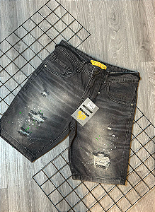 Bermuda Jogador City Denim Escuro - BJ013