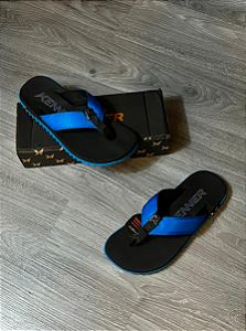 Chinelo Kenner Kivah Preto | Azul - CHK011