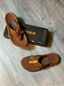Chinelo Kenner Megah Puffer Marrom - CHK017