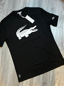 Camiseta Peruana Lacoste Preto - CP245