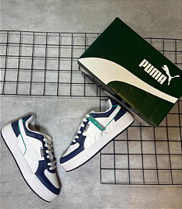 Tênis Puma CA pro Mercedez Branco | Azul Ocean - TPM007