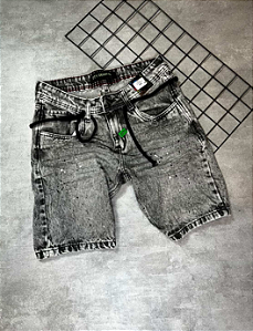 Bermuda Jogador City Denim Cinza - BJ007