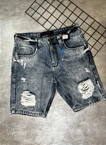 Bermuda Jogador City Denim Clara - BJ006