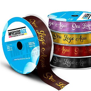 Fita Cetim Personalizada 22mm - 10 Metros