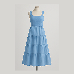 Molde Vestido Longo Camadas - Tamanhos PP/P/M/G/GG/XG/G1