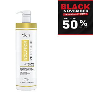 Creme Ativador de Cachos ellen Professional - Definição dos cachos e redução do frizz - Realce da beleza natural dos cabelos crespos e cacheados - 300g