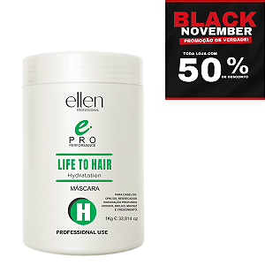 Máscara de hidratação LIFE TO HAIR ellen Professional