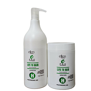 Kit de Hidratação Profissional Life To Hair ellen professional - 2kilos