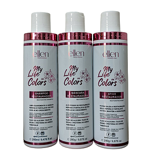 Kit Restaurador My Life in Colors ellen Professional - 900ml