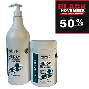 Kit Hidratação Profissional - Hidratação profunda e duradoura - Recuperação da umidade perdida pela fibra capilar - 2kg