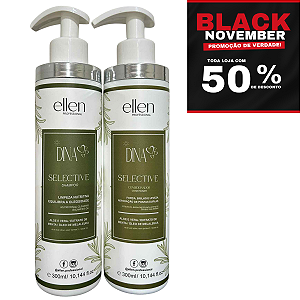 Kit equilibrium selective ellen Professional - Equilibra a oleosidade da raiz - 600g