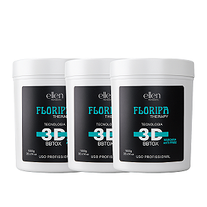 Combo 3 Botox Orgânico Ellen Professional 1 kg cada