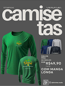Camiseta básica malha fria de manga cumprida - UNIFORME PARA SUA EMPRESA COM SUA LOGO