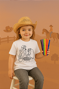 Camiseta Infantil Colorir Country – Dvinte Roots Kids