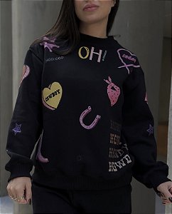 MOLETOM DVINTE ROOTS - COWGIRLS