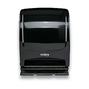Dispenser c/ Alavanca - p/ Papel Toalha Bobina - Preto- Nobre