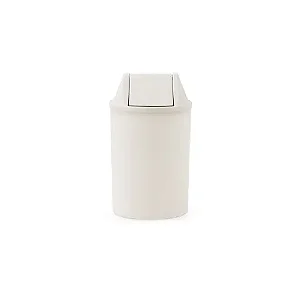 Cesto de Lixo 15L com Tampa Basculante Branco
