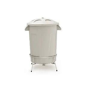 Lixeira Plástica Com Pedal em Aço 60 Litros Dutra Plásticos Diversas Cores Disponíveis