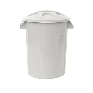 Cesto de Lixo 100 Litros Com Tampa Branco