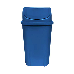 Lixeira Basculante Injetada 60 Litros Azul