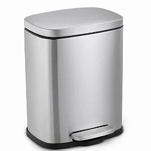 Lixeira Inox Retangular com Pedal 20 Litros
