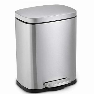 Lixeira Inox Com Pedal Retangular 12 Litros