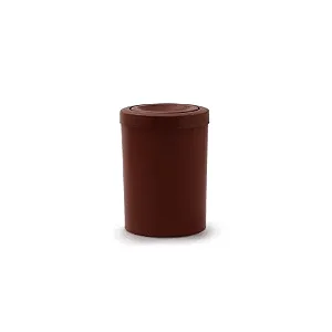 Cesto de Lixo 15L c/ Tampa Flip Top  Marrom