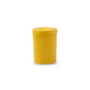 Cesto de Lixo 15L c/ Tampa Flip Top  Amarela