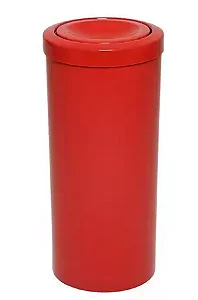 Cesto de Lixo 23L c/ Tampa Flip Top - Vermelho