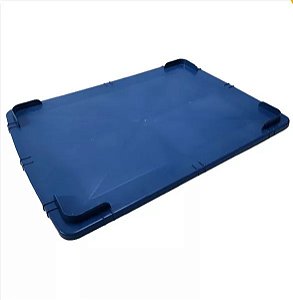 Tampa para Caixa Plástica Empilhável 130L - AZUL