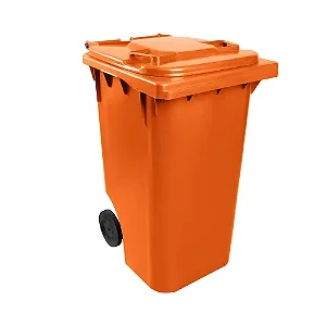Carro Coletor 240 Litros Laranja