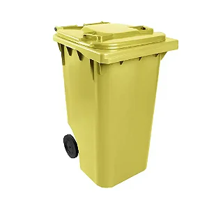 Carro Coletor 240 Litros Amarelo
